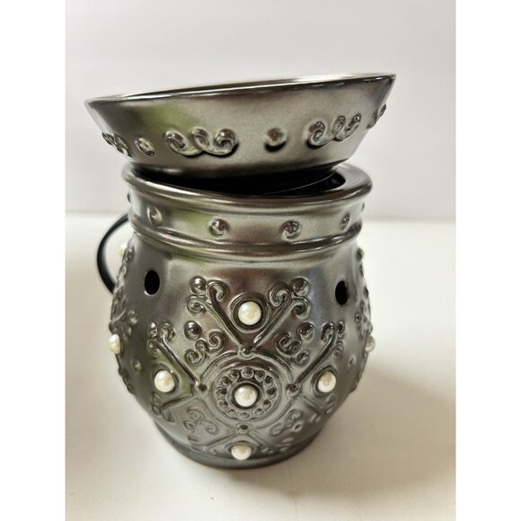New Scentsy Margot Full-size Wax Warmer Bronze Pearls 2010 Open Box Home - Picture 1 of 13